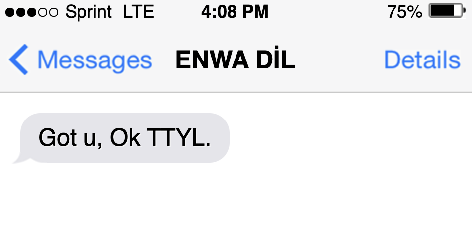 TTYL Ne Demek?