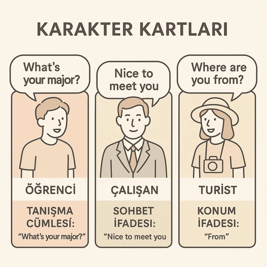 Kişiye göre İngilizce small talk örnekleri